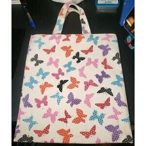 Paperchase Y2K British Tesco Canvas Butterflies Bag OOP